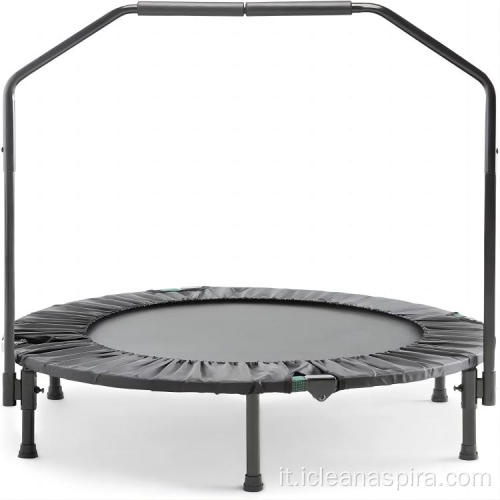 Mini trampolino di fitness con manico e rimbalzo regolabili